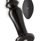 Ass-Sation Remote Control Rechargeable Vibrating Metal Anal Lover - Black/Metal