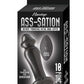 Ass-Sation Remote Control Rechargeable Vibrating Metal Anal Lover - Black/Metal
