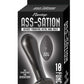 Ass-Sation Remote Control Vibrating Metal Anal Bulb - Black/Metal