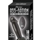 Ass-Sation Remote Control Vibrating Metal Anal Ecstasy - Black/Metal