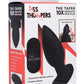 Ass Thumpers The Taper 10x Vibrating Smooth Silicone Anal Plug - Black