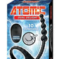 Atomic Dual Delight Rechargeable Silicone C-Ring and Anal Beads - Black