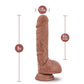 Au Naturel Big Billy Dual Dense Dildo with Balls