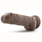 Au Naturel Big Boy Dildo with Balls - Chocolate - 10in