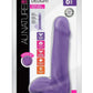Au Naturel Bold Delight Dildo with Suction Cup - Purple - 6in