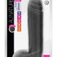 Au Naturel Bold Huge Dildo with Suction Cup - Black/Chocolate - 10.5in