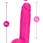 Au Naturel Bold Huge Dildo with Suction Cup and Balls