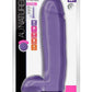 Au Naturel Bold Huge Dildo with Suction Cup and Balls - Purple - 10in