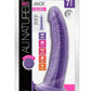 Au Naturel Bold Jack Dildo with Suction Cup - Purple - 7in