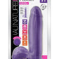 Au Naturel Bold Pleaser Dildo with Suction Cup - Purple - 7in