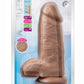 Au Naturel Chub Dildo with Suction Cup - Caramel - 10in