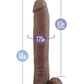 Au Naturel Daddy Sensa Feel Dual Density Dildo with Balls