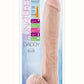 Au Naturel Daddy Sensa Feel Dual Density Dildo with Balls - Vanilla - 14in