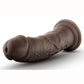 Au Naturel Dildo with Suction Cup - Chocolate - 8in