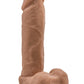 Au Naturel Dildo with Suction Cup - Brown/Caramel - 9.5in
