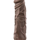 Au Naturel Home Wrecker Vibrating Dildo - Brown/Caramel - 9.5in