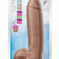 Au Naturel Huge Sensa Feel Dildo with Suction Cup - Caramel/Mocha - 10in