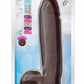 Au Naturel Huge Sensa Feel Dildo with Suction Cup - Chocolate - 10in