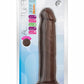 Au Naturel Jackson Dildo with Suction Cup - Chocolate - 9in