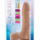 Au Naturel Mister Perfect Dildo with Balls - Brown/Caramel - 8.5in