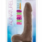 Au Naturel Mister Perfect Dildo with Balls - Chocolate - 8.5in