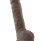 Au Naturel Sensa Feel Dildo with Suction Cup - Brown/Chocolate - 9in