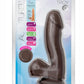 Au Naturel Troy Dildo - Chocolate - 6in