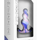 Avant Twilight Blue Silicone Anal Plug - Blue/White
