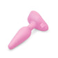 B-Vibe Beginner's Vibrating Rechargeable Silicone Butt Plug - Pink