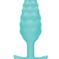 B-Vibe Bump Textured Rechargeable Silicone Anal Plug - Green/Mint Green