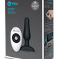 B-Vibe Novice Plug Rechargeable Silicone Anal Plug with Remote Control - Black