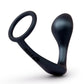 B-Vibe Ringer Silicone C-Ring and Plug - Black