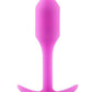 B-Vibe Snug Plug 1 Silicone Weighted Butt Plug - Fucshia - Pink