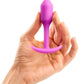 B-Vibe Snug Plug 1 Silicone Weighted Butt Plug - Fucshia