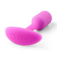 B-Vibe Snug Plug 1 Silicone Weighted Butt Plug - Fucshia