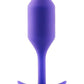 B-Vibe Snug Plug 2 Silicone Weighted Anal Plug - Purple