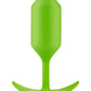 B-Vibe Snug Plug 3 Silicone Weighted Anal Plug - Green/Lime