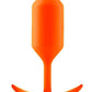 B-Vibe Snug Plug 3 Silicone Weighted Anal Plug - Orange