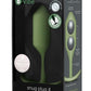 B-Vibe Snug Plug 4 Silicone Weighted Anal Plug - Army Green/Green