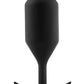 B-Vibe Snug Plug 5 Silicone Weighted Anal Plug - Black