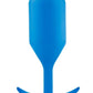 B-Vibe Snug Plug 5 Silicone Weighted Anal Plug - Blue