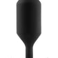 B-Vibe Snug Plug 6 Silicone Weighted Anal Plug - Black