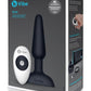 B-Vibe Trio Plug Rechargeable Silicone Anal Plug with Remote Control - Black