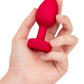 B-Vibe Vibrating Heart Shape Jewel Rechargeable Silicone Anal Plug with Remote