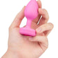 B-Vibe Vibrating Heart Shape Jewel Rechargeable Silicone Anal Plug with Remote