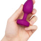 B-Vibe Vibrating Jewel Plug Rechargeable Silicone Anal Plug with Remote
