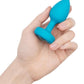 B-Vibe Vibrating Jewel Plug Rechargeable Silicone Anal Plug with Remote