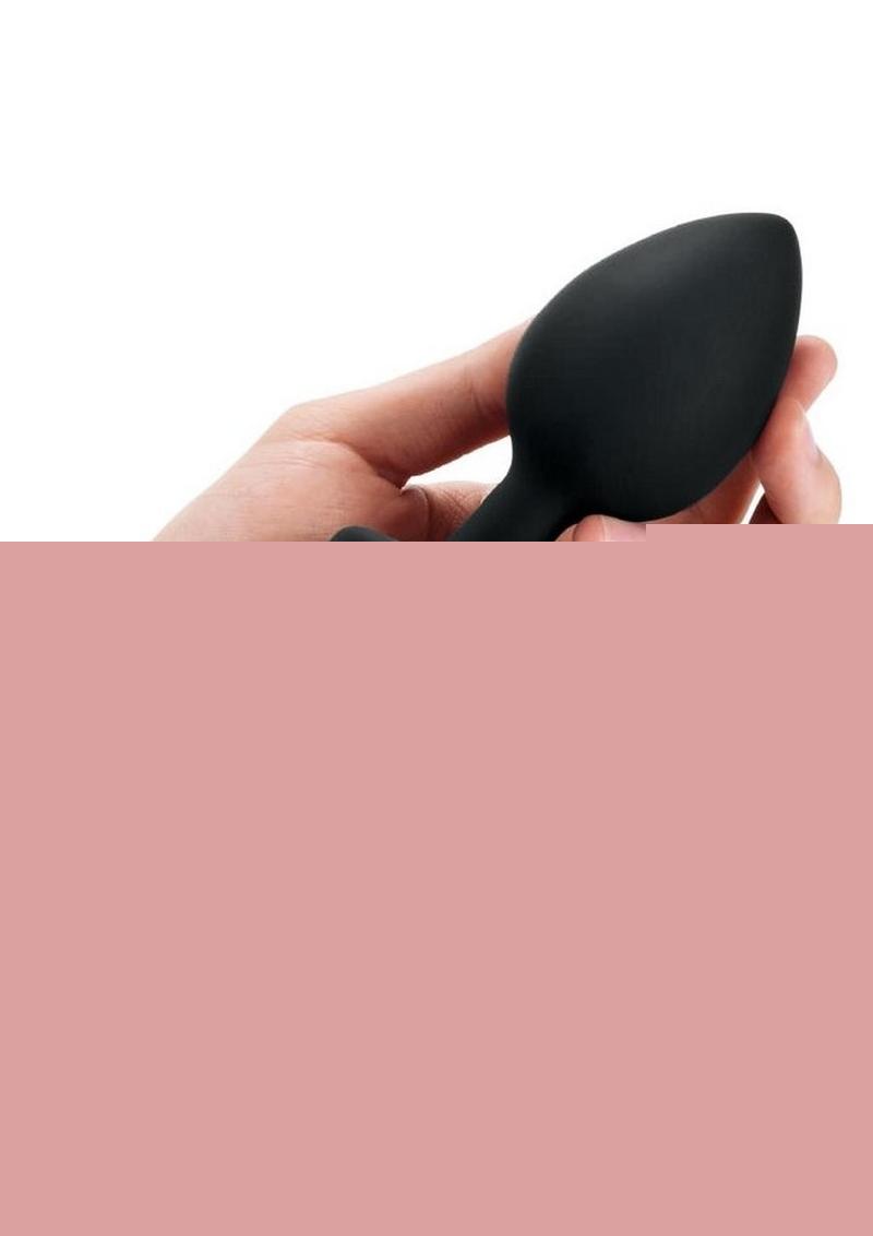 B-Vibe Vibrating Jewel Plug Rechargeable Silicone Anal Plug with Remote