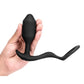 B-Vibe Vibrating Snug and Tug Rechargeable Silicone Cock Ring Andamp; Anal Plug