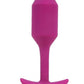 B-Vibe Vibrating Snug Plug 2 Rechargeable Silicone Anal Plug - Red/Rose